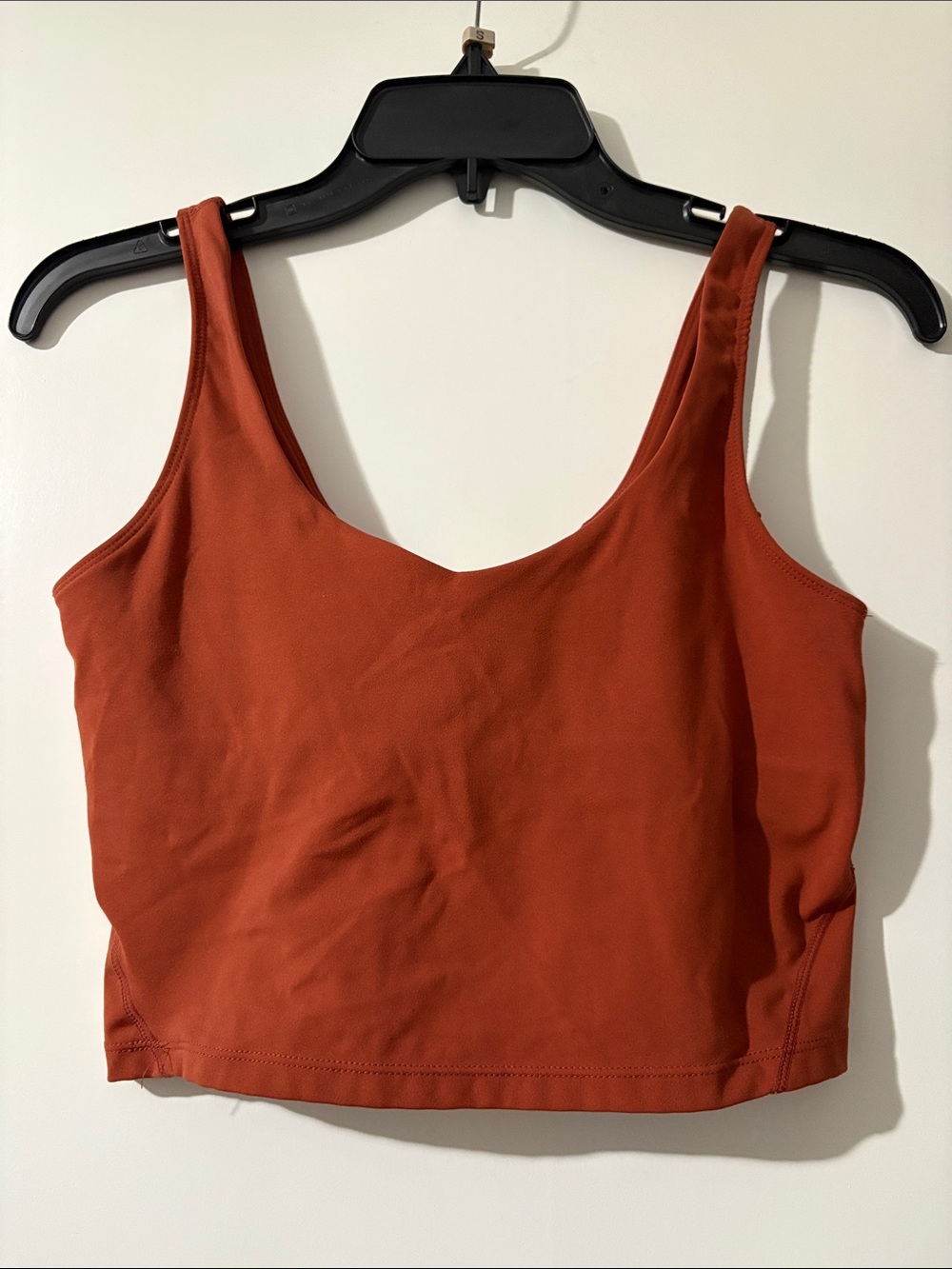 Amazon Women's Rust Orange Crop Tank Top